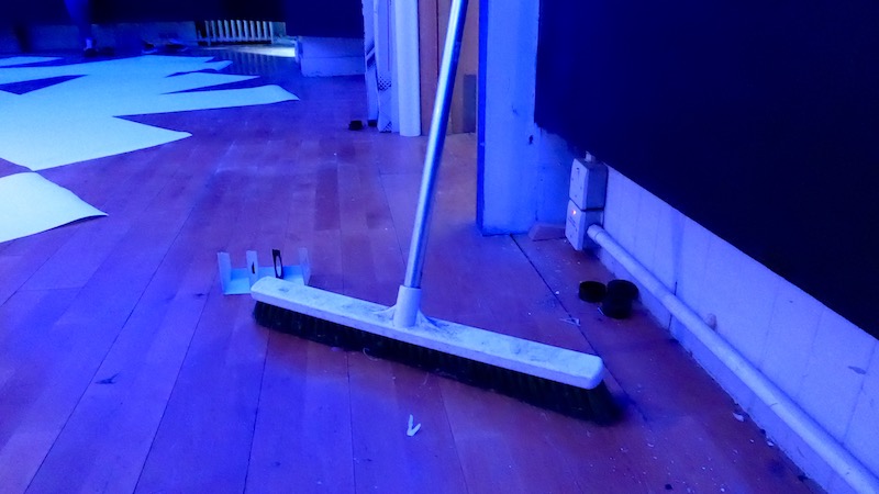 Broom in gallery